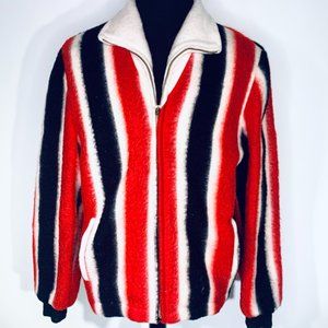 1960's Vintage Weathercrest Fuzzy Bomber Jacket.